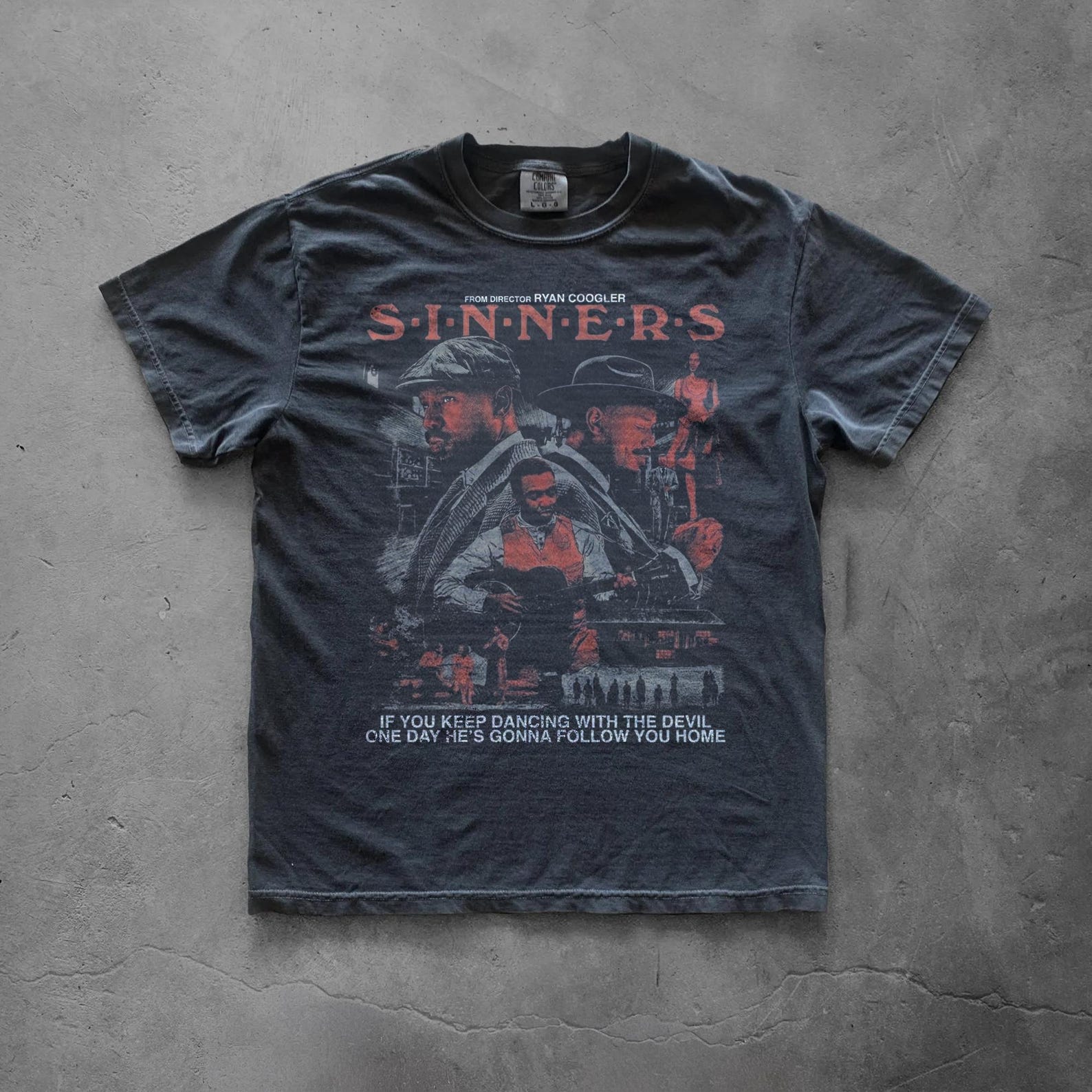 Sinners Shirt, Ryan Coogler Horror Movie Graphic Tee L