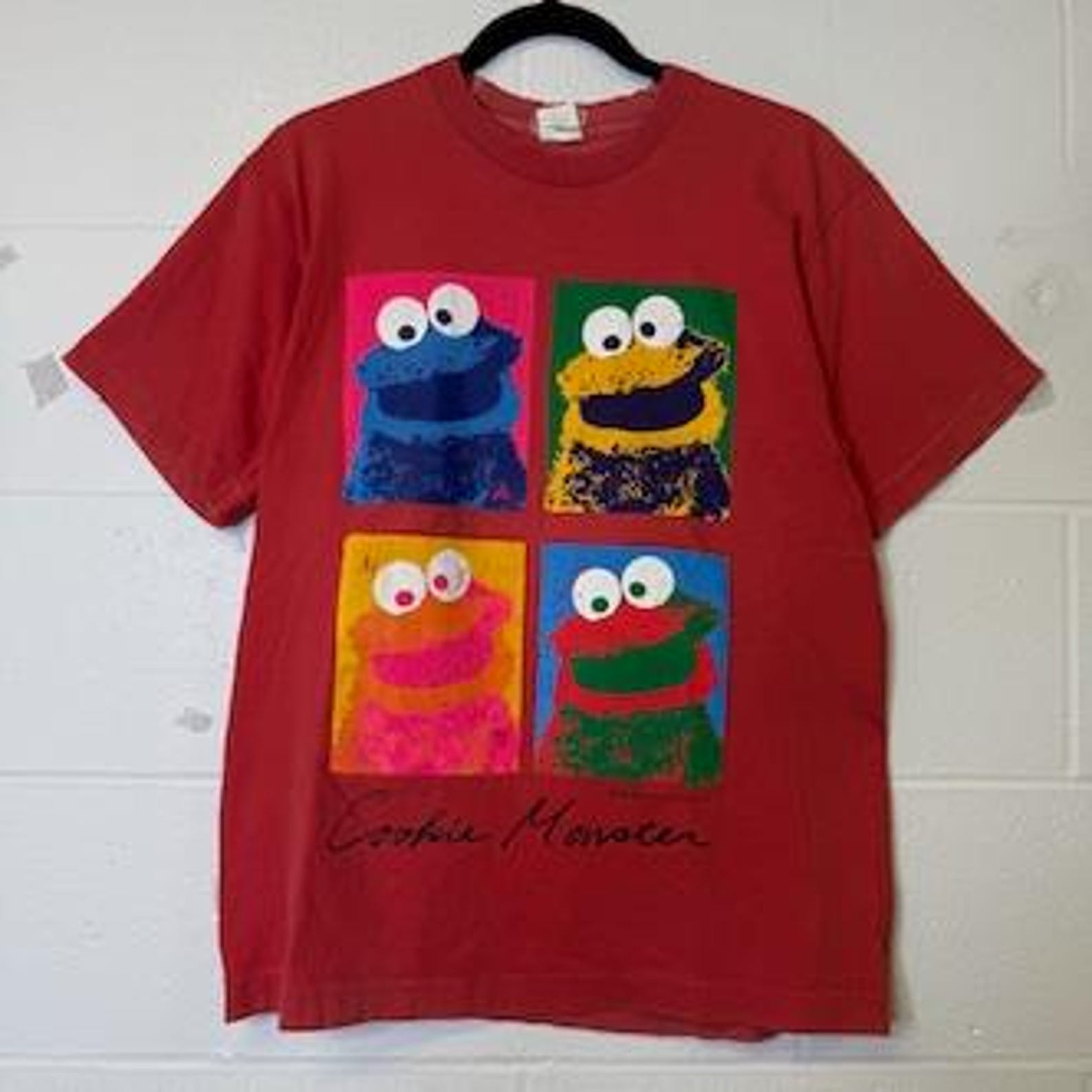 90s Cookie Monster Sesame Street T shirt Men’s M (B2575) 2XL