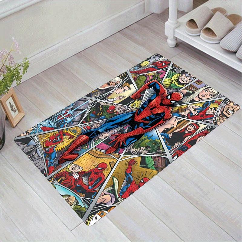 

1pc Spider-Man Pattern Area Rug Soft Flannel Floor Mat for Living Room,Office,Bedroom and Carpet,Sofa Coffee Table Floor Mat 60cm by 90cm