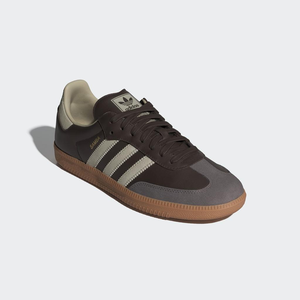 adidas Samba OG ID1481 Unisex Originals Sneakers Brown / Putty Grey / Gold Metallic