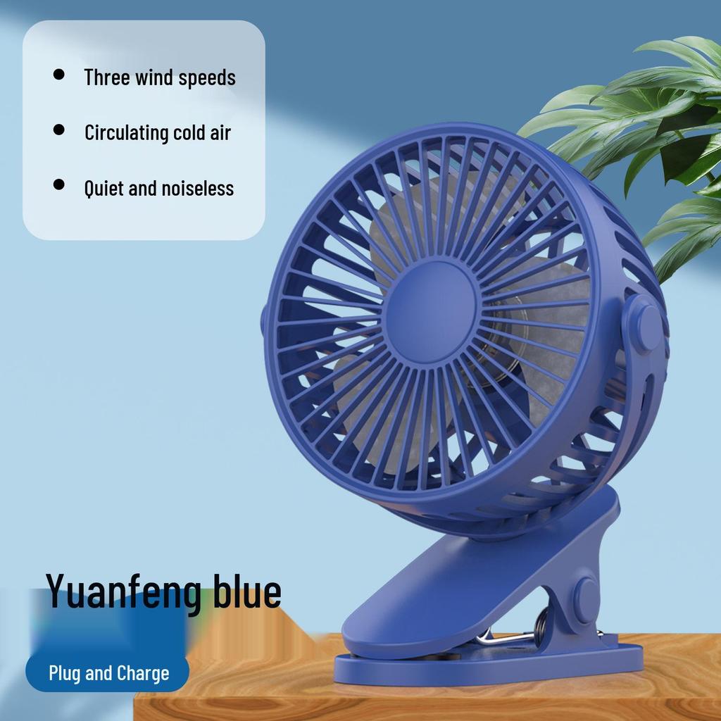Mini USB Rechargeable Clip Fan - Portable Handheld & Desktop Small Fan for Office & Dorm