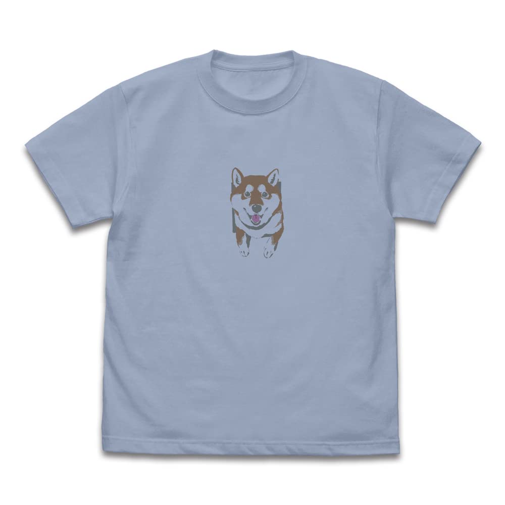 COSPA The End of the World Shiba Inu and Yu Ishihara Design Wall and Haru-san T-Shirt ACID BLUE S