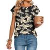 Women's Loose-Fit Fashionable Casual Retro Print T-Shirt