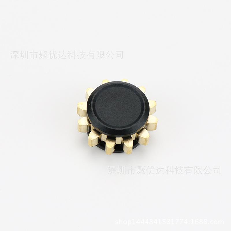 Design Zahnrad Fingerspitze Gyroskop Rotor Vollkupfer Fidget Neunzahn-Verbindung EDC Metalllegierung Rotor Fokussierung Dekompression Spielzeug