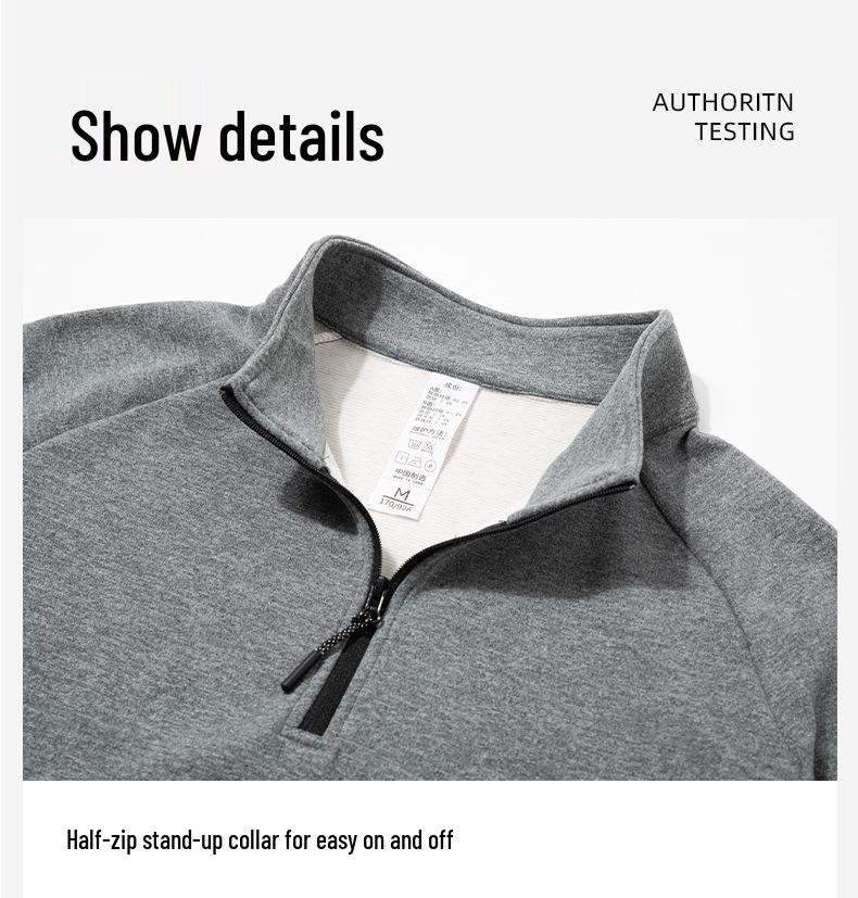Men's Quick-Dry Stretch Dralon Long-Sleeve Fleece Hiking Base Layer