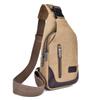 Men's Korean-Style Canvas Crossbody Chest Bag - Trendy Casual Small Shoulder Backpack