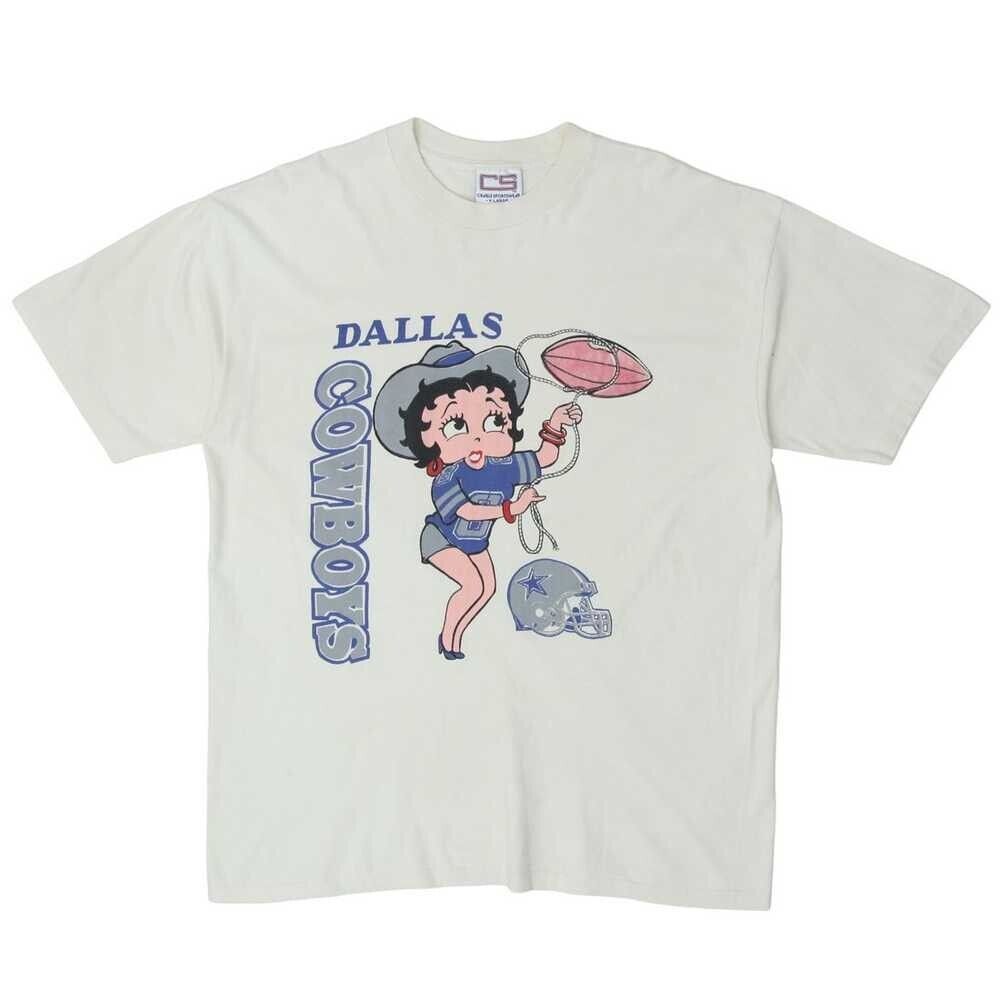 26 Dallas Cowboys Betty Boop Reprint Betty Boop short sleeve T shirt NH1364 Unisex T-Shirt L