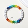 Aquamarine & White Crystal Beaded Bracelet: Fairy Summer Style for Girls, Sweet & Simple Fashion Hand Jewelry with a High-End Feel