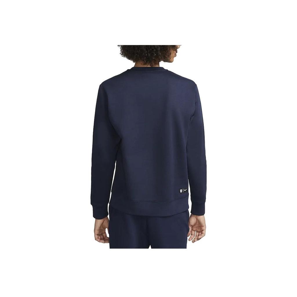 Nike 144 Pattern Embroidered Crew Neck Long Sleeve Sweatshirt Men sweatshirt Deep-Blue DR9141-451