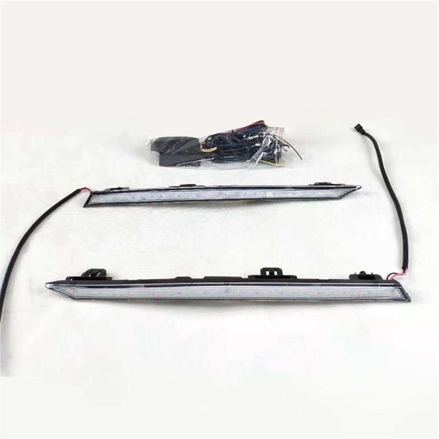 3 Color Front LED Daytime Running Lights for Toyota RAV4 2019-2020 DRL Turn Signal Lamp