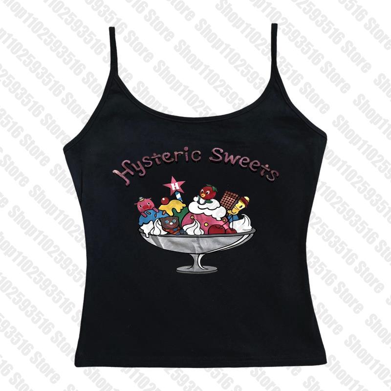 Y2K Letter Print Vintage High Street Aesthetic T-shirt 2000's Crop Top Summer Punk Short Sleeve Clothes Casual Streetwear Tshirt