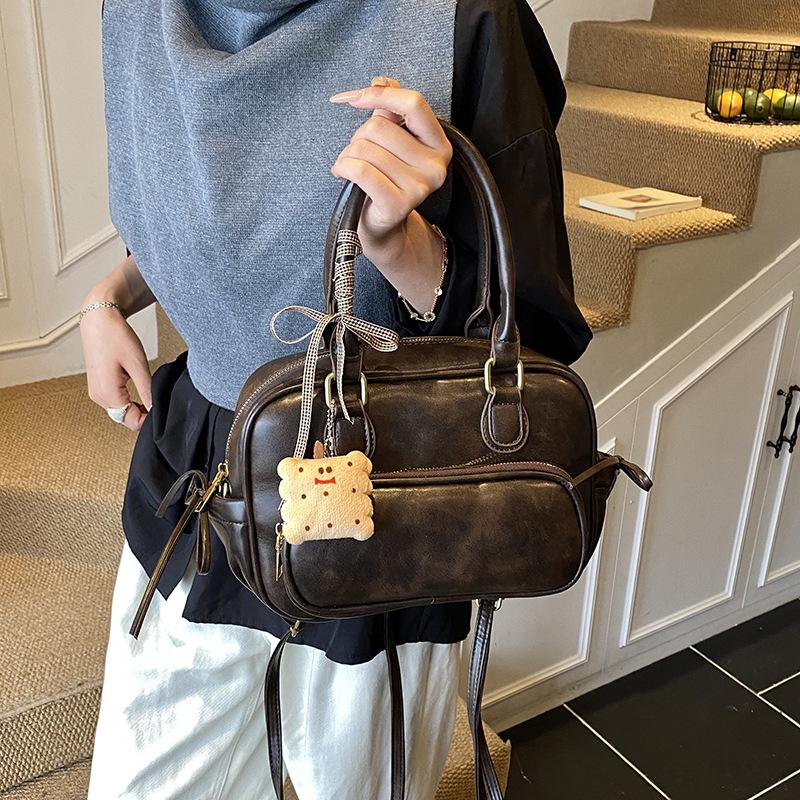 Retro Bag Women's Large Capacity 2025 New Autumn and Winter Casual Shoulder Messenger Tote Bag Multi-functional Backpack