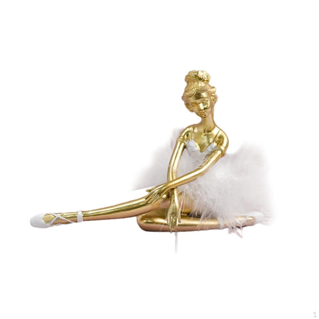 Ballerina Statue Ballet Dancer Sculpture Collection Statuette Creative Resin Girl Figurine