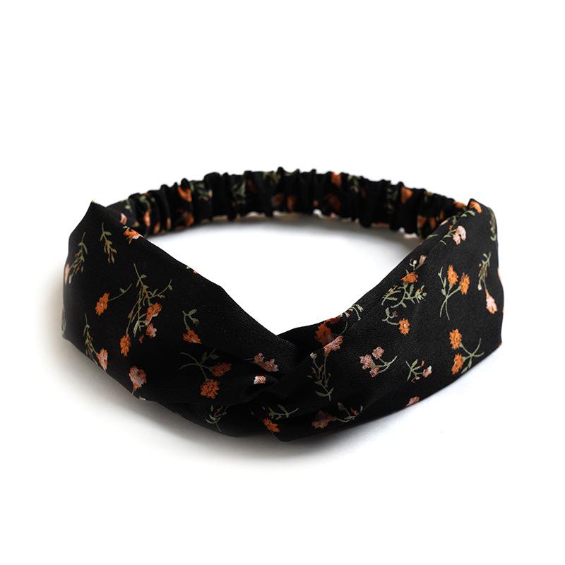 Korean Style Chiffon Elastic Headband for Women - Hair Accessory