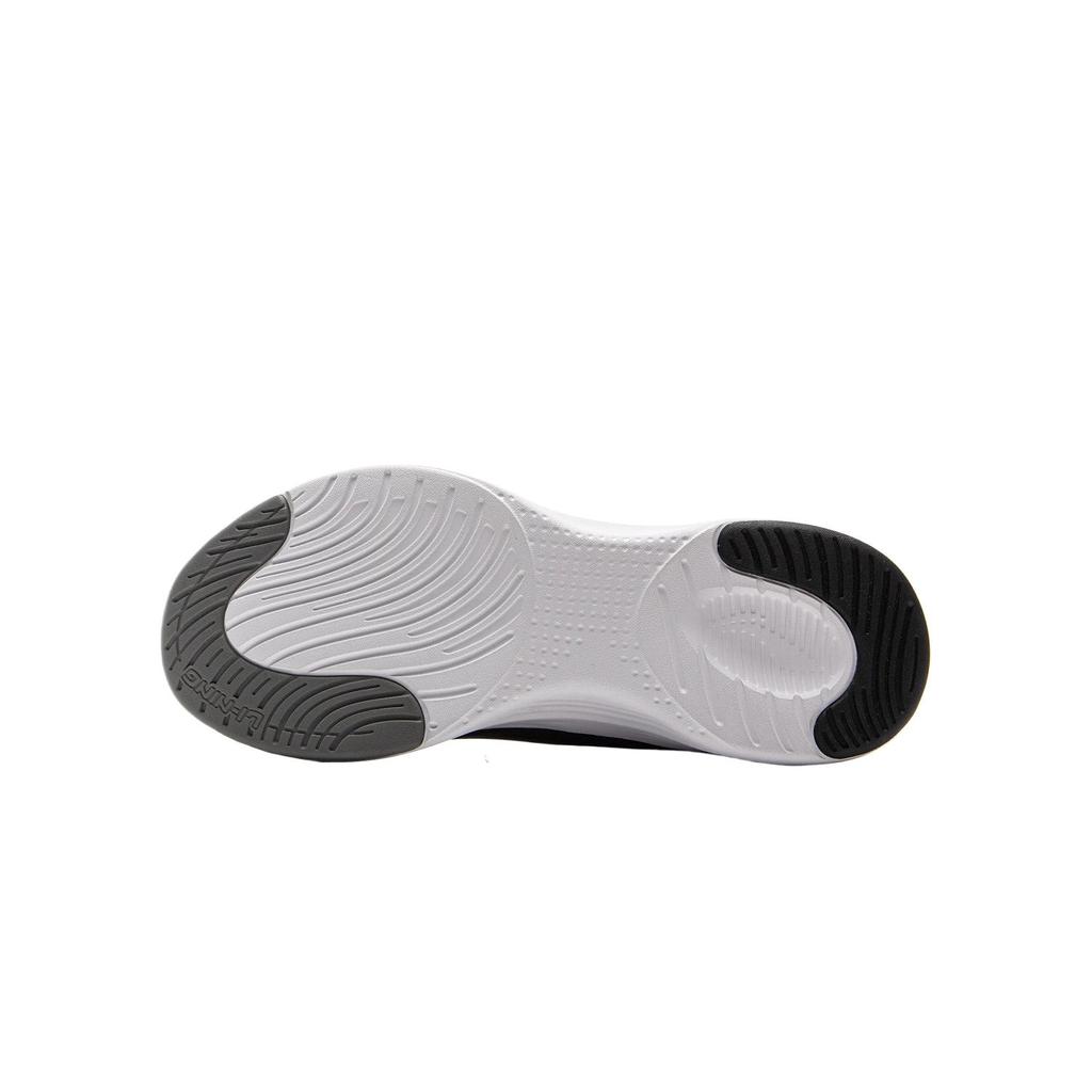 Li Ning Kids Sports Lifestyle Series Simple Comfortable Fashion Versatile Breathable Low-Top Casual Shoes Kids sneaker Black Asphalt-Gray YKCV050-1