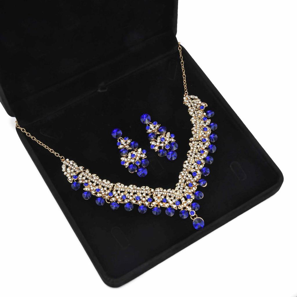 2025 Bridal Rhinestone Necklace & Earring Set: Elegant European-American Wedding Accessories