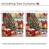 Custom High-Precision Blackout Silk Christmas Curtains with Grommet/Rod Pocket