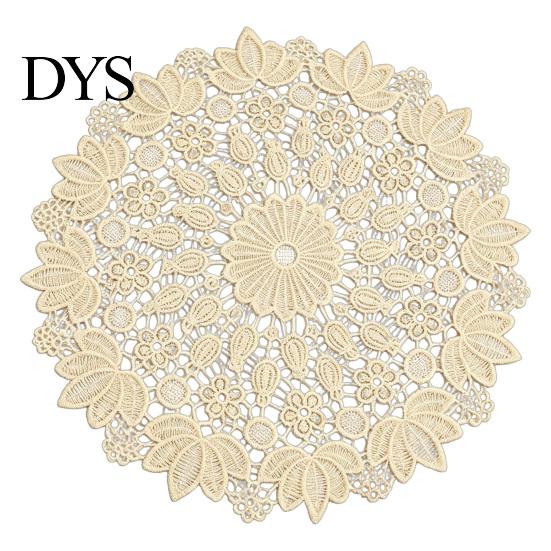 Tapis Isolants Thermiques Protecteurs pour Bols, Set de Table Rond en Dentelle Florale, Sous-Verre Brodé, Sous-Plat Pliable, Sets de Table Rétro pour Table de Cuisine, Sets de Table pour Théière