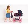 Deep Doll Stroller Bassinet Pram Foldable Canopy Foam Wheels