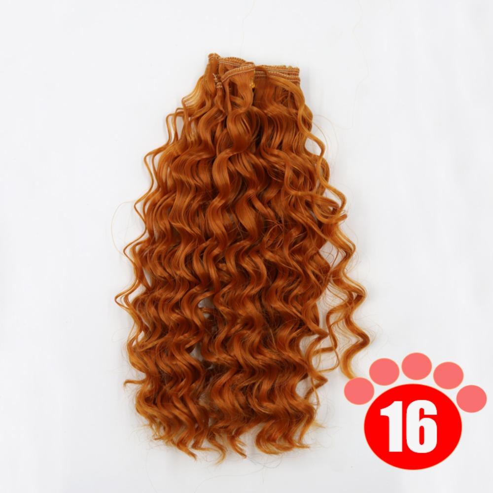 Gradient Color BJD SD Doll Hair Curly Hair Blyth Doll Wigs Accessories  Wig Making