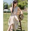 Demana Summer V-Neck Drawstring A-Line Dress
