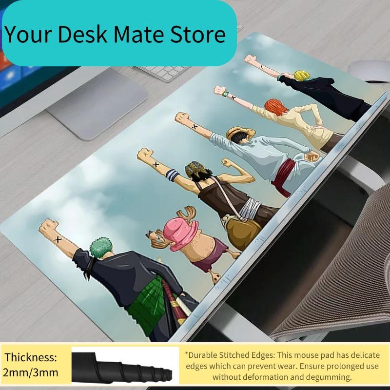 Japan Anime One Piece Mouse Pad Gamer Large Keyboard NonSlip Rubber Computer Carpet Desk Mat PC Gamer MousePad Youth Gifts