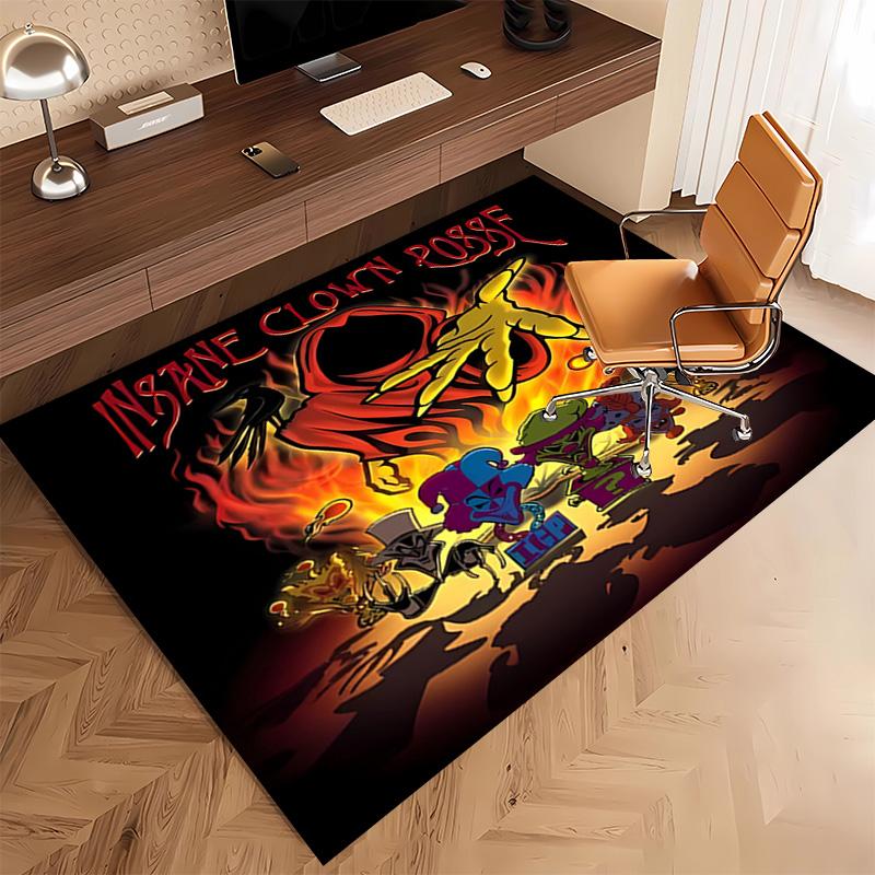 1pc Insane Clown Posse Print Area Rug - Soft, Washable Non-Slip Indoor Mat, Living Room, Home Office Decorative Rug,Office Decorative