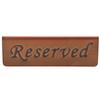 Elegant Reserved Seating Sign Bronze Finish Table Tent Card Reserved Table Sign  Bar Pub