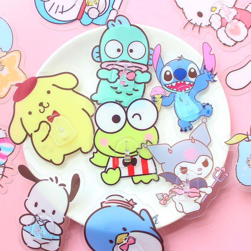 Cartoon Style Cute Wall Adhesive Hook for Bathroom, Kitchen, and Dorm