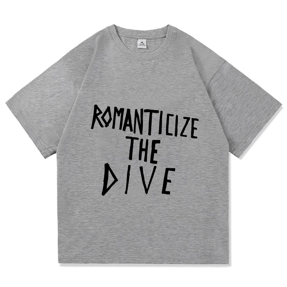Female Tees METRIC RoUnisexticize The Dive Tshirts Summer Cotton Short Sleeve Unisex Streetwear Tees Graphic Print Merch Women Tops