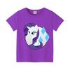 My Little Ponys Girls T-shirts Kawaii Cartoon Figure Printed Tops Summer Children Casual Short Sleeves Cute Kids Girl Clothing