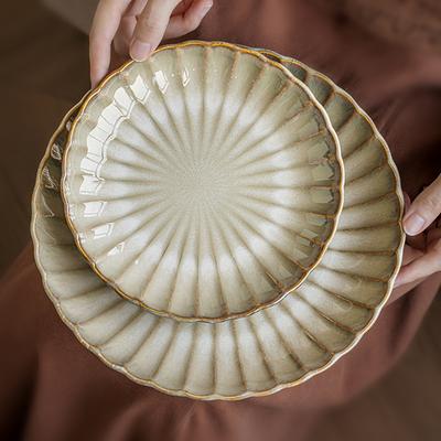 Vintage Virágdomboros Asztali edények Japán Kerámia Tál Háztartási Tál Tányér Tányér Tányér Tányér Tál Mély Tál Tésztás Tál Leárazás
