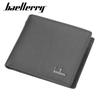 Men's Short Wallet With Multiple Card Slots European American Business Cowhide Zipper Genuine Leather