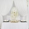 Uflower Silk Flower Ball Centerpiece Decor Artificial Wedding Backdrop Road Lead Floral Table Decoration for Events And Parties