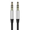 Kabel Audio Mini-Klinke 3,5 mm Aux Baseus Yiven 1 m (Schwarz-Silber)