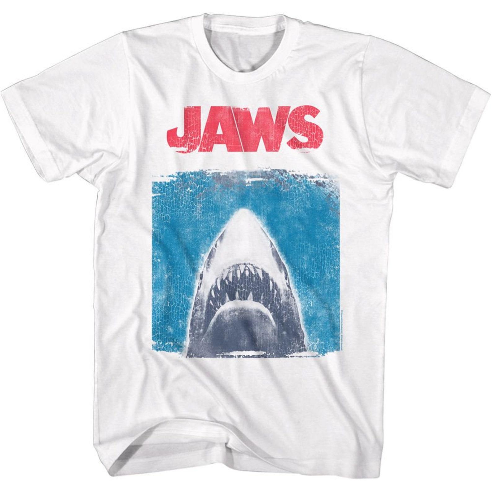 Jaws Simplified Jaws White Adult T-Shirt 2XL