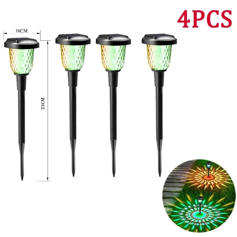 Solar Outdoor Lights New Garden Lamps Powered Waterproof Landscape Path for Yard Backyard Lawn Patio Decorative LED Lighting