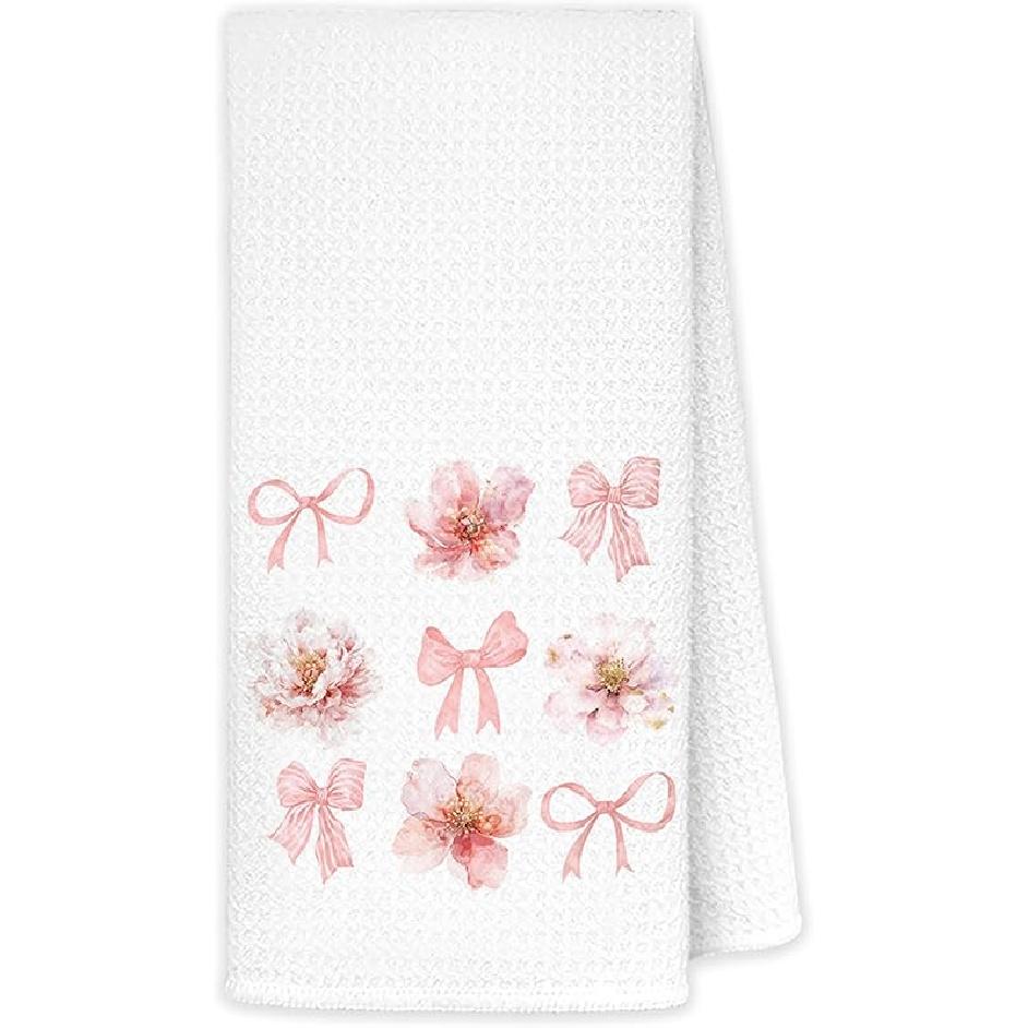 JINYO Mushroom Kitchen Towels, Red Mushroom Decorative Hand Towels for Bathroom, Cottagecore Mushroom Dish Towels Tea Towels for Kitchen, Mushroom