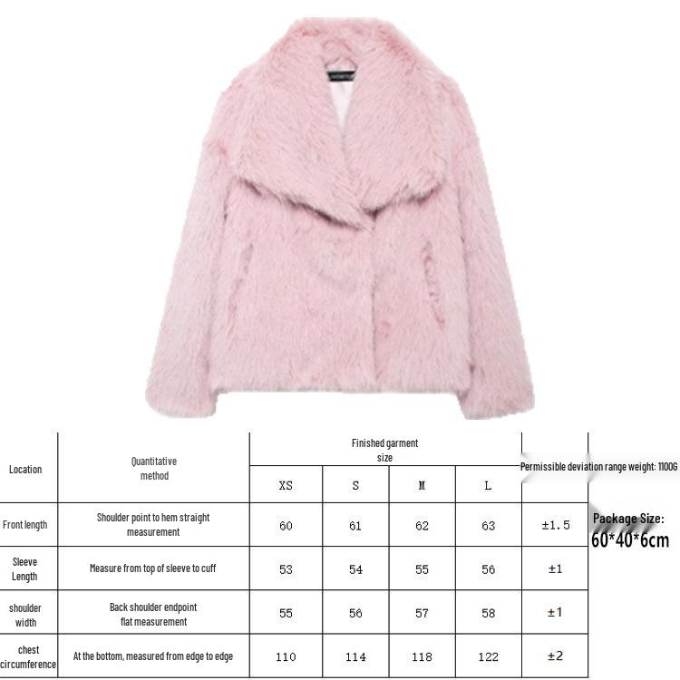 Women's Winter Lambswool Thick Cardigan Coat - New Fur Series