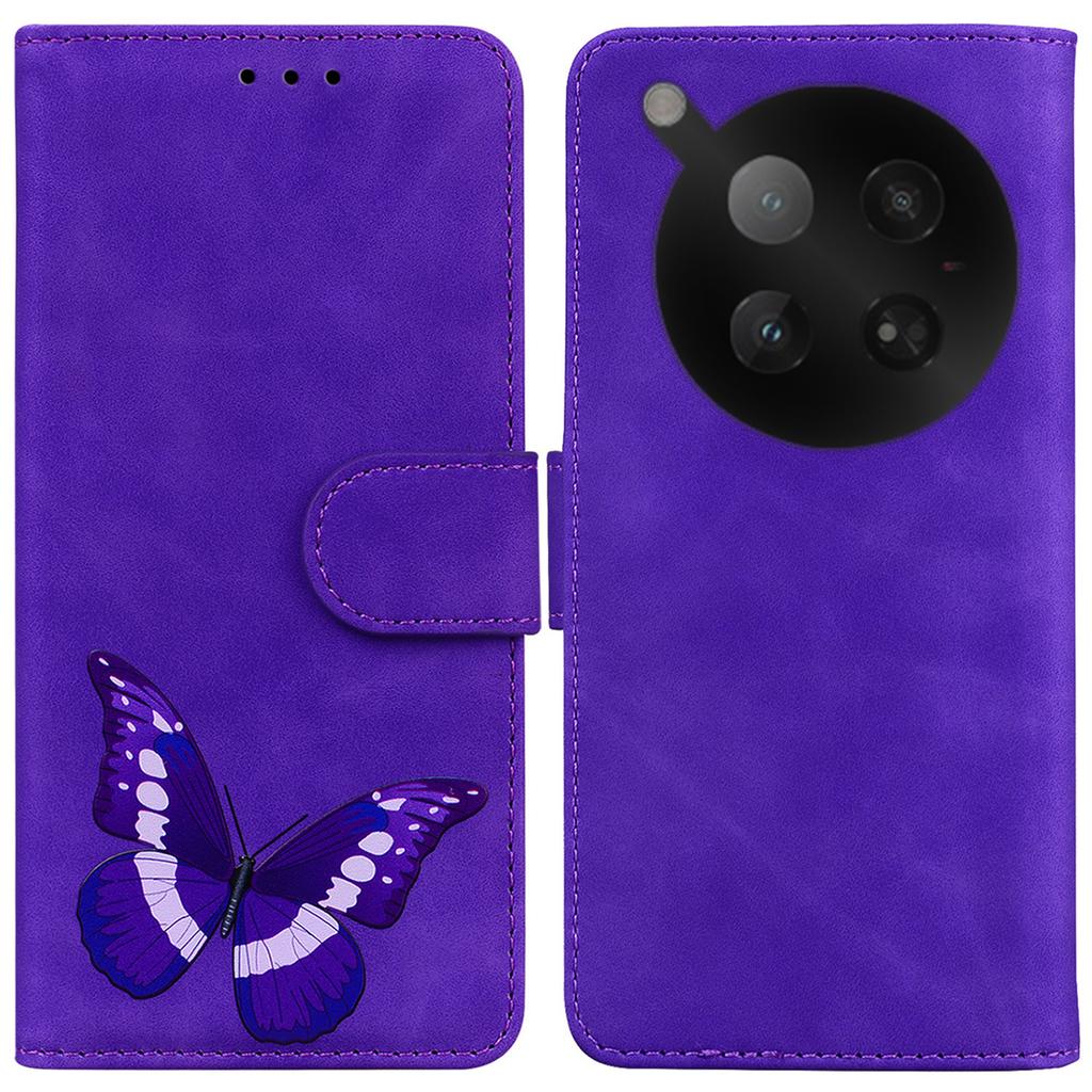 For Infinix Zero 40 4G Stand Case PU Leather Phone Cover Butterfly Printed