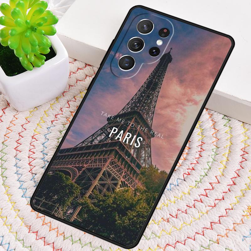 Houd van Parijs Eiffeltoren Frankrijk Siliconen Telefoonhoesje Voor Samsung Galaxy note 10 pro S26 S25 S24 S23 S22 S21 Plus Ultra Capa Cover Galaxy S21 FE 5G