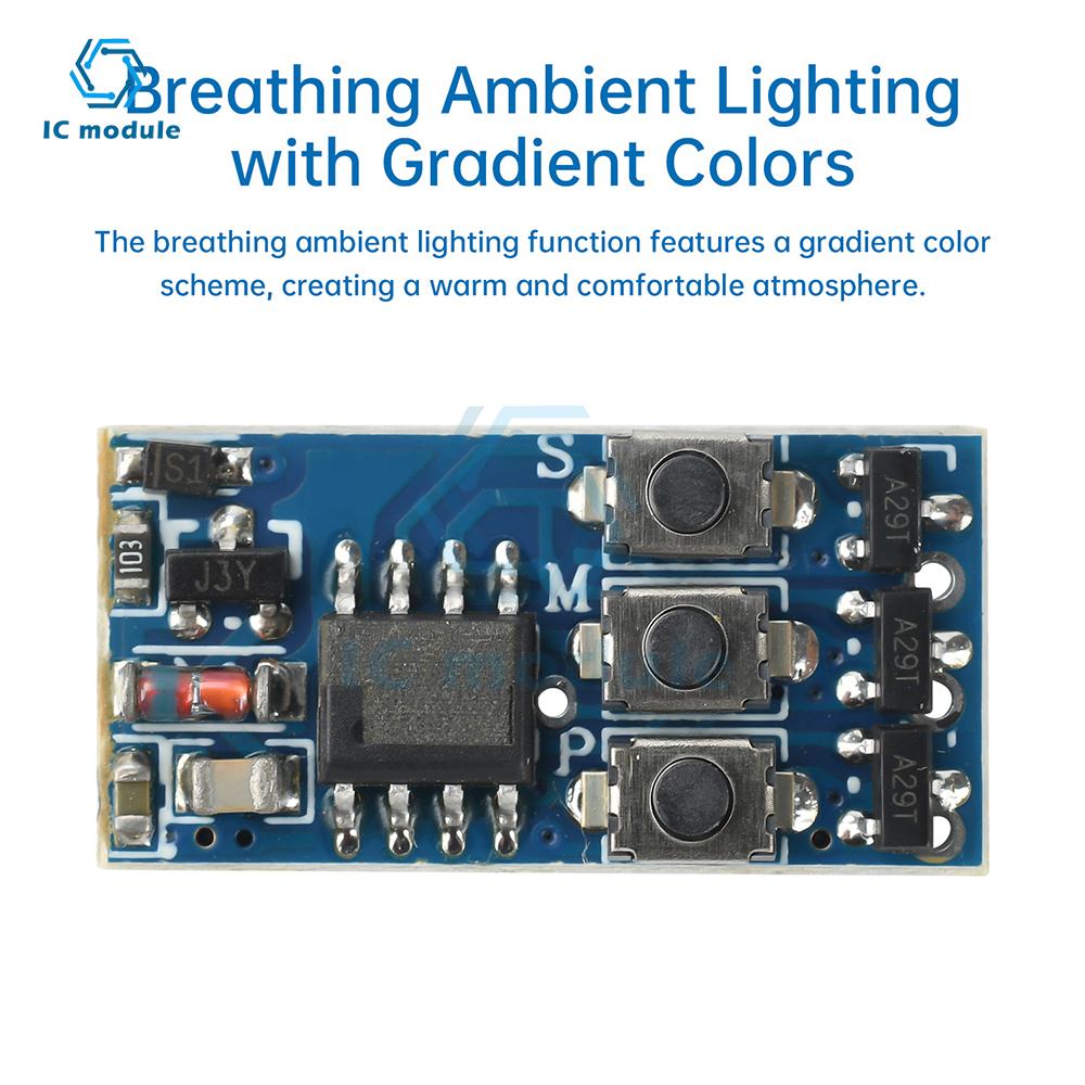 DC5-24V WS2812 LED Strip Control Board 5 Kinds of Flashing Modes RGB Light Strip Controller RGB Strip Driver Module WS2811/16703