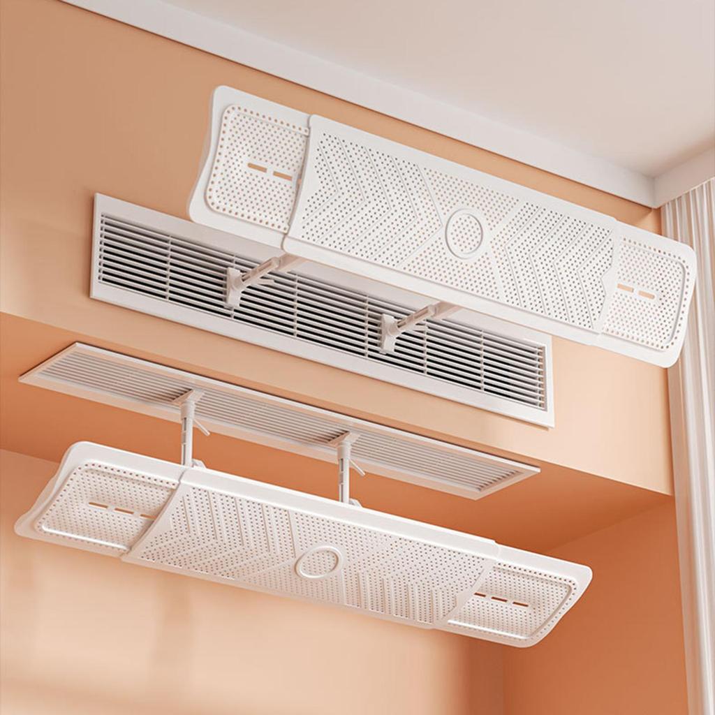 Air Conditioner Deflector Telescopic Angle Adjustable Air Baffle Windshield Deflector for Hanging Air Conditioner Outlet Wing