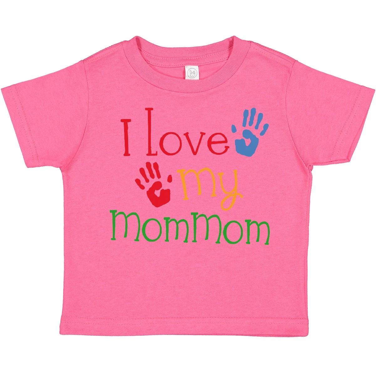 

Inktastic I Love My MomMom Toddler T-Shirt Grandmother Mothers Day Grandkids Kid 100