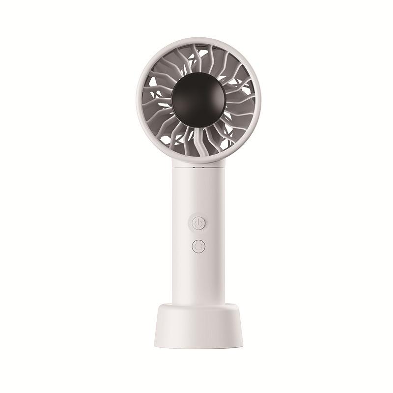 Portable Handheld Oscillating Fan with USB Charging, Digital Display, and Long Battery Life 213.3 x 87.5 x 54.4 mm белый