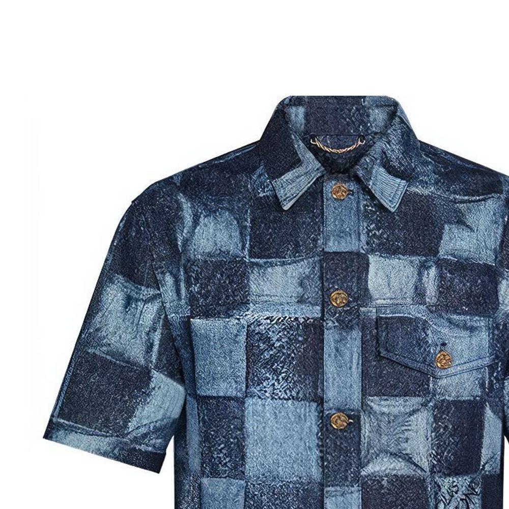 LOUIS VUITTON New Quarterly Products Of LV Shirts Men's Lapel Moderate 1A8WBC