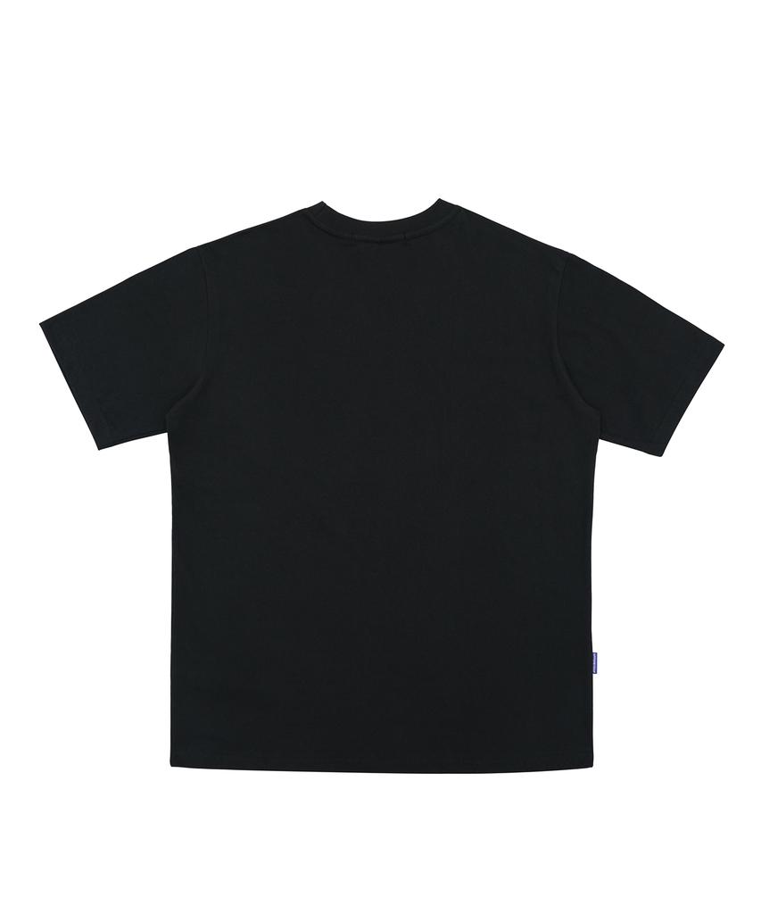 UPPERSTROP [Up9603] Surf Club Beach Palm Tree T-Shirt Black