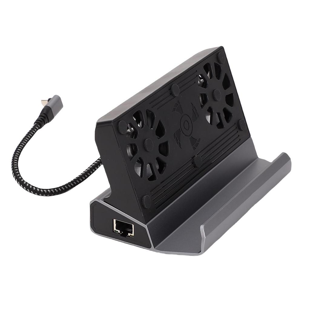 Estación Dock Compatible con Consola de Juegos Steam Deck 9 en 1 RJ45 1000Mbps Interfaz Multimedia HD 2.0 4K a 60Hz USB 3.0