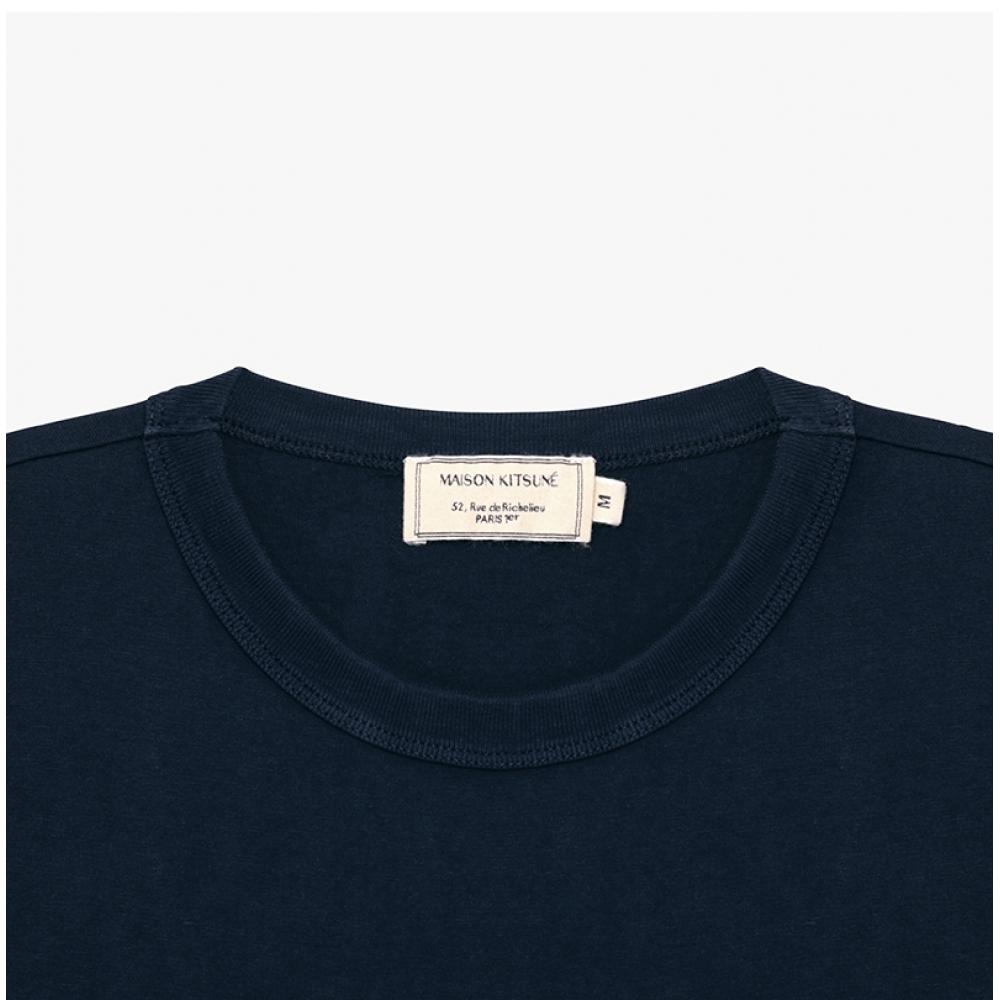MaiSon KitSune Lw00105kj0008 P476 Fox Head Patch Women S Short Sleeve Tee