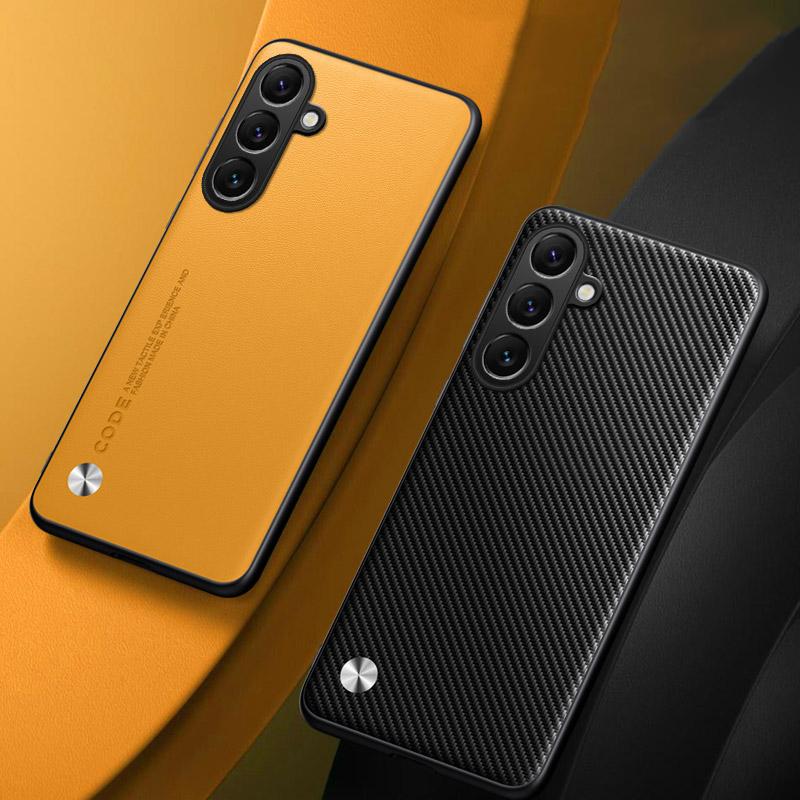 Luxury PU Leather Case For Samsung Galaxy S25 FE S25 Plus Back Cover Silicone Protection Phone Case For Samsung S25 Ultra 5G